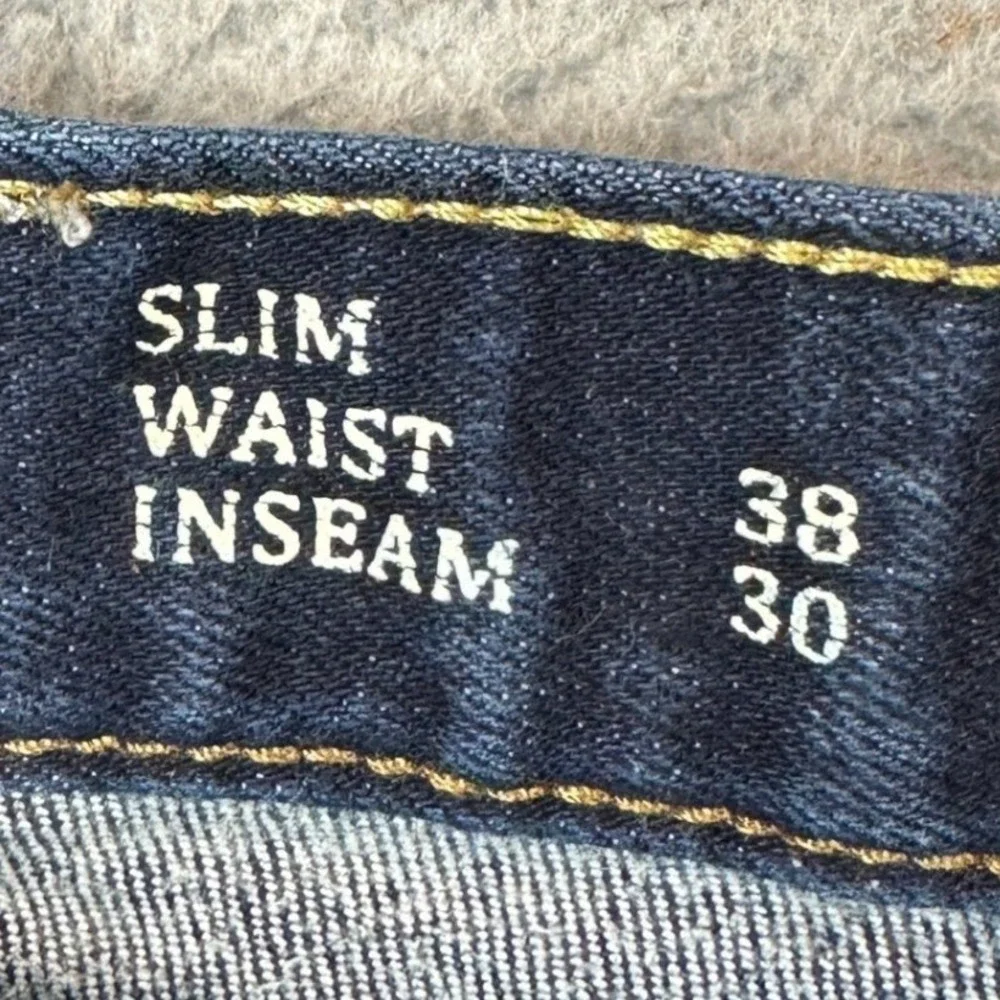 Banana Republic Jeans Mens 38X30 Slim Traveler Denim Blue Dark Wash Stretch EUC